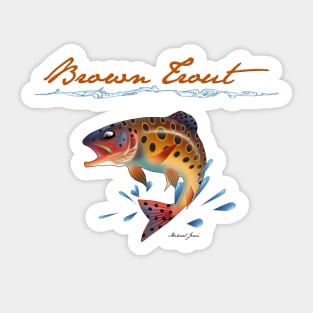 Brown Trout Sticker